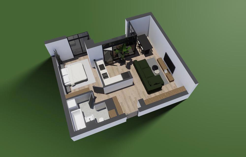 Apartament de inchiriat cu 2 camere, nr. 81 Clădirea B1 
